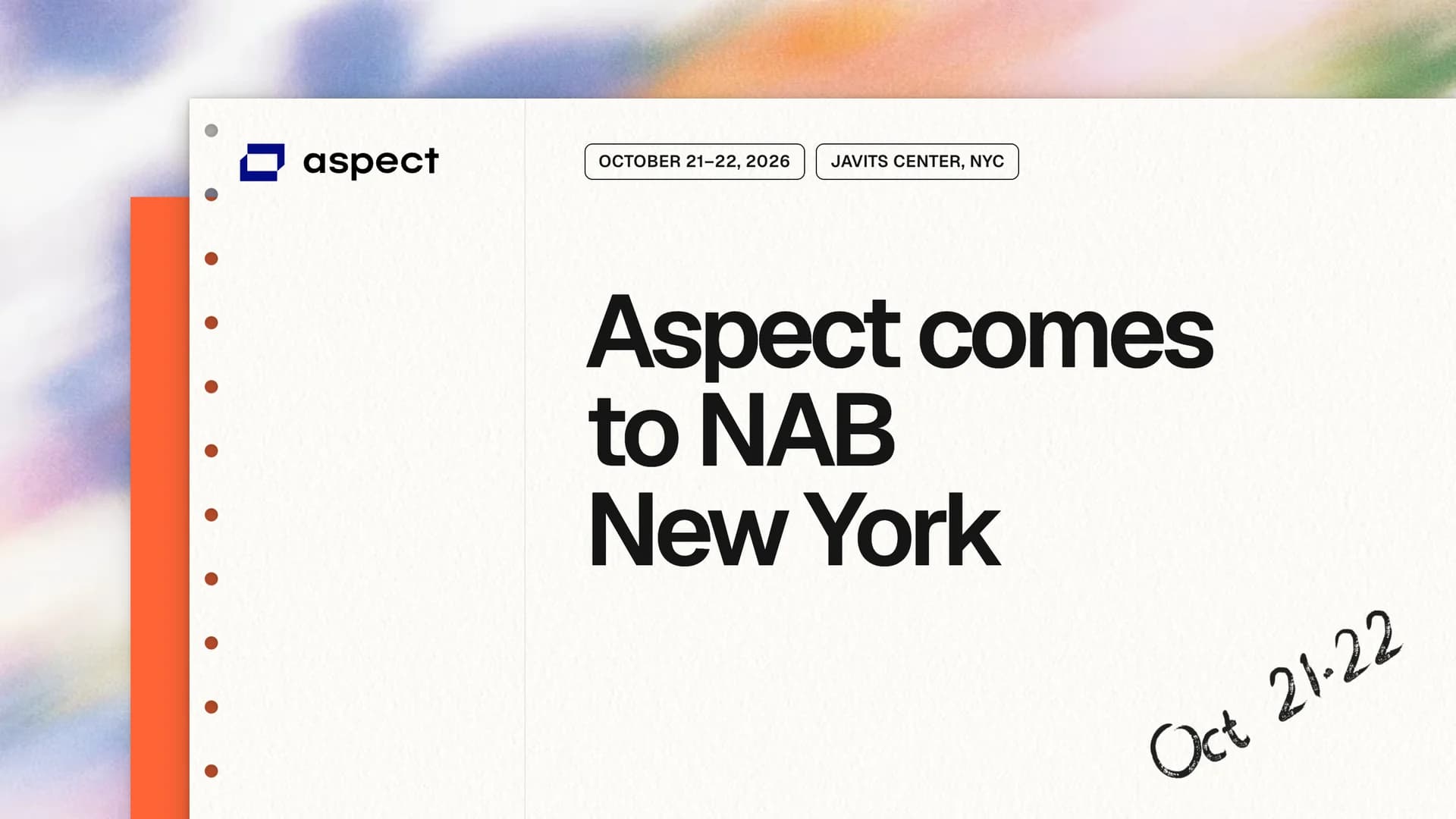 Aspect at NAB New York 2026