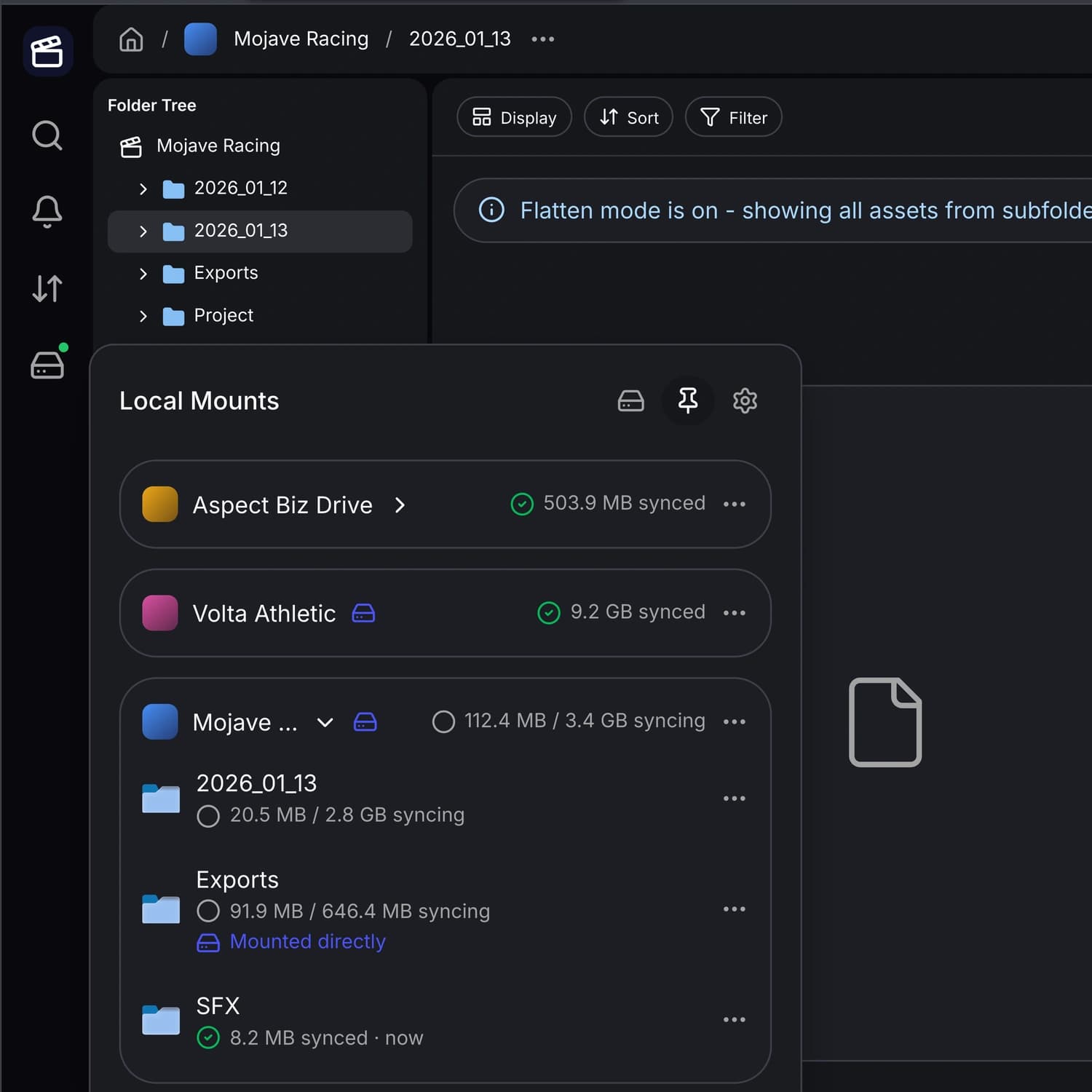 Check offline sync status