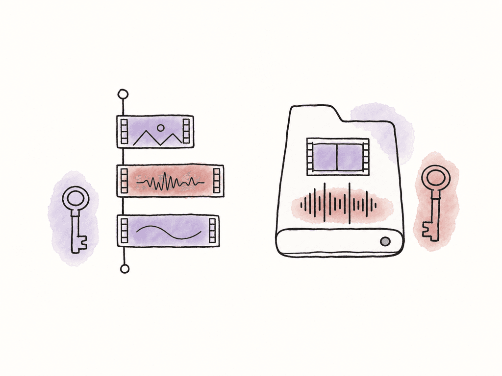 Separate project and media access shown as two unlocked items.