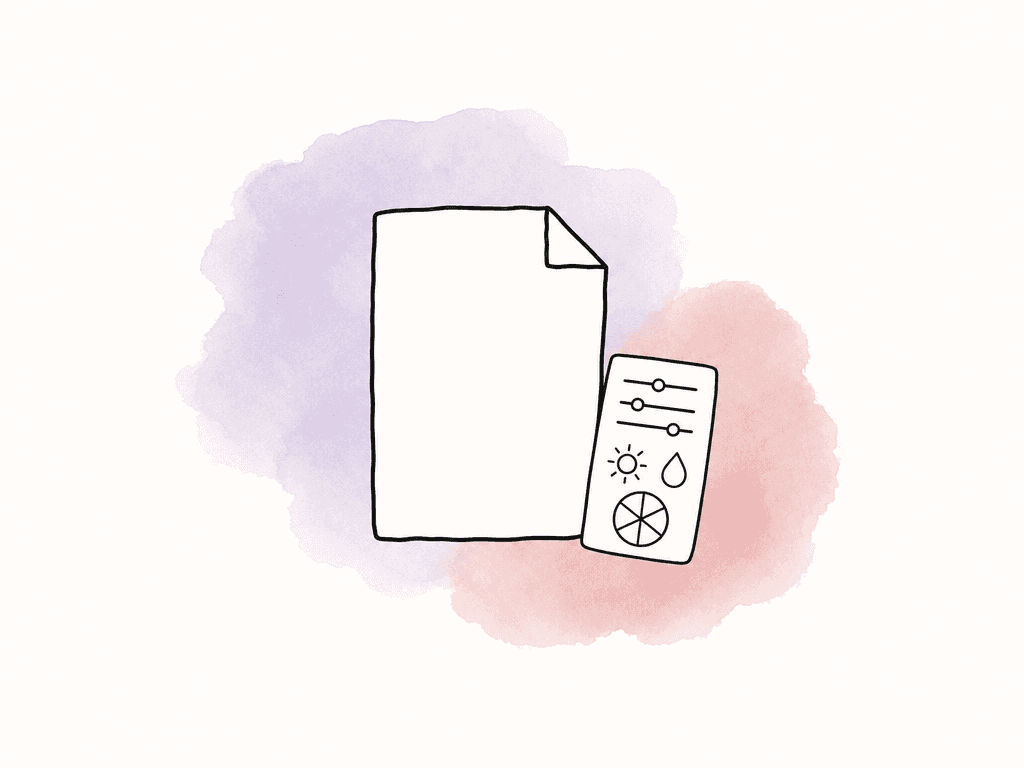 A large media file icon sits next to a smaller settings card with simple image-control symbols, showing the sidecar as a companion decode file.