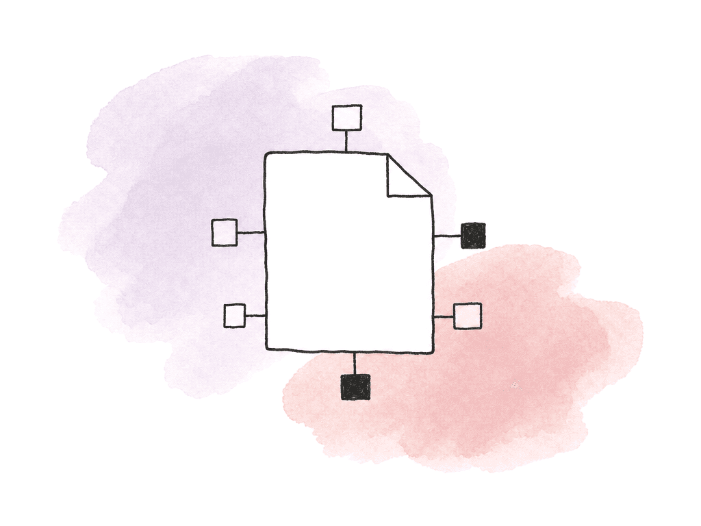 A video file icon with only two of several property slots filled, suggesting an incomplete delivery specification.
