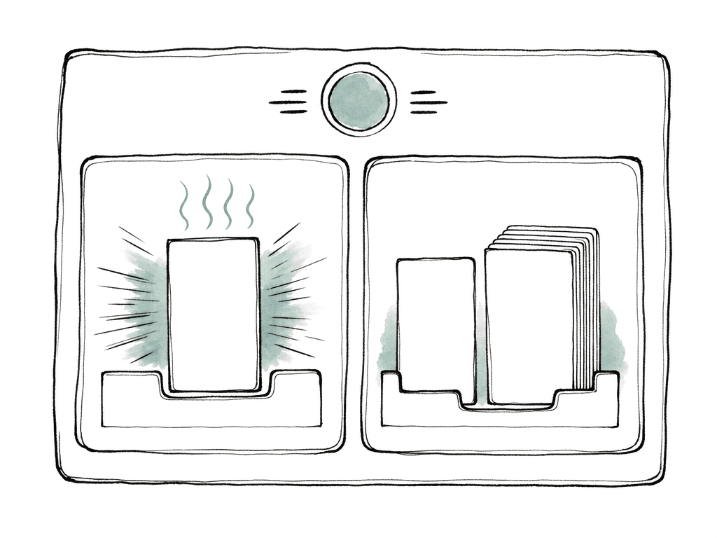 Two camera card slots show different media roles, one for heavy high-speed recording and one for longer capacity use.