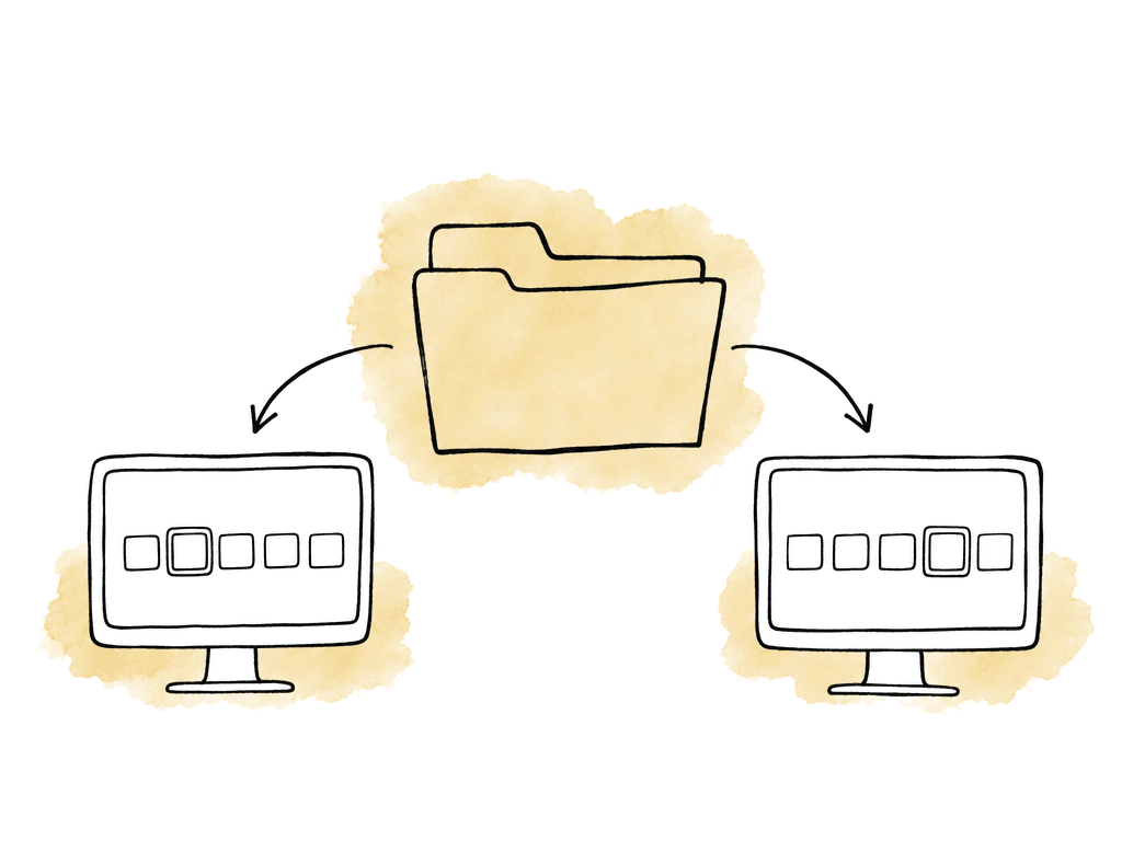 Two workstations test the same short media sequence.