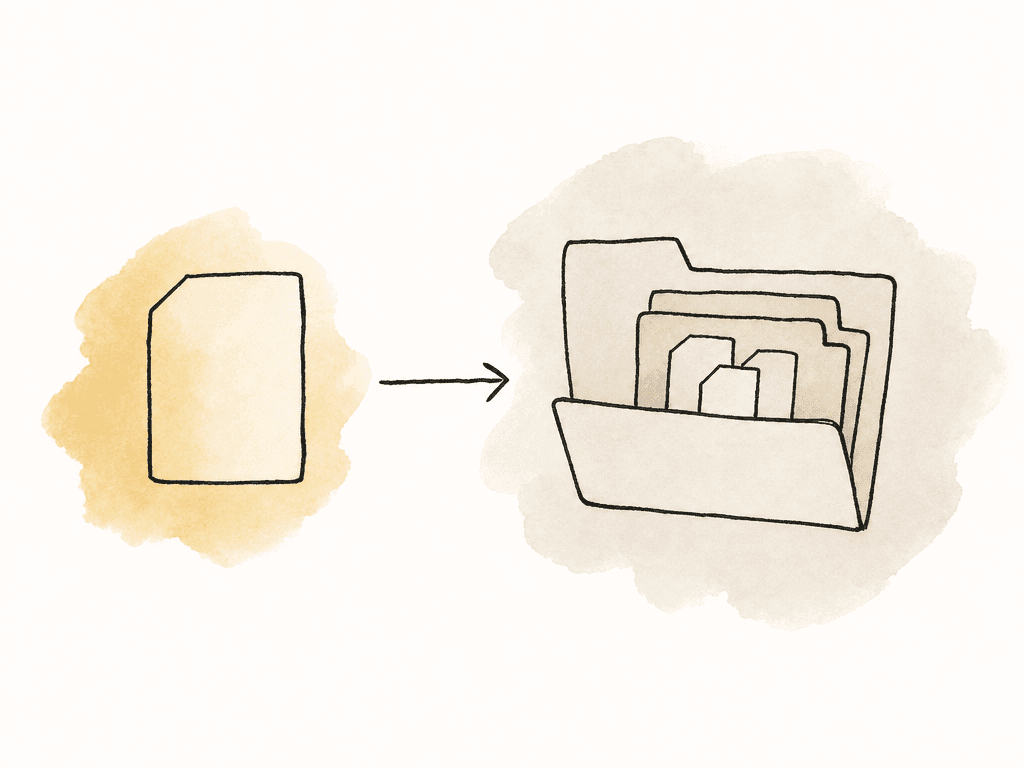 A camera card copied into one folder with its nested contents kept together.